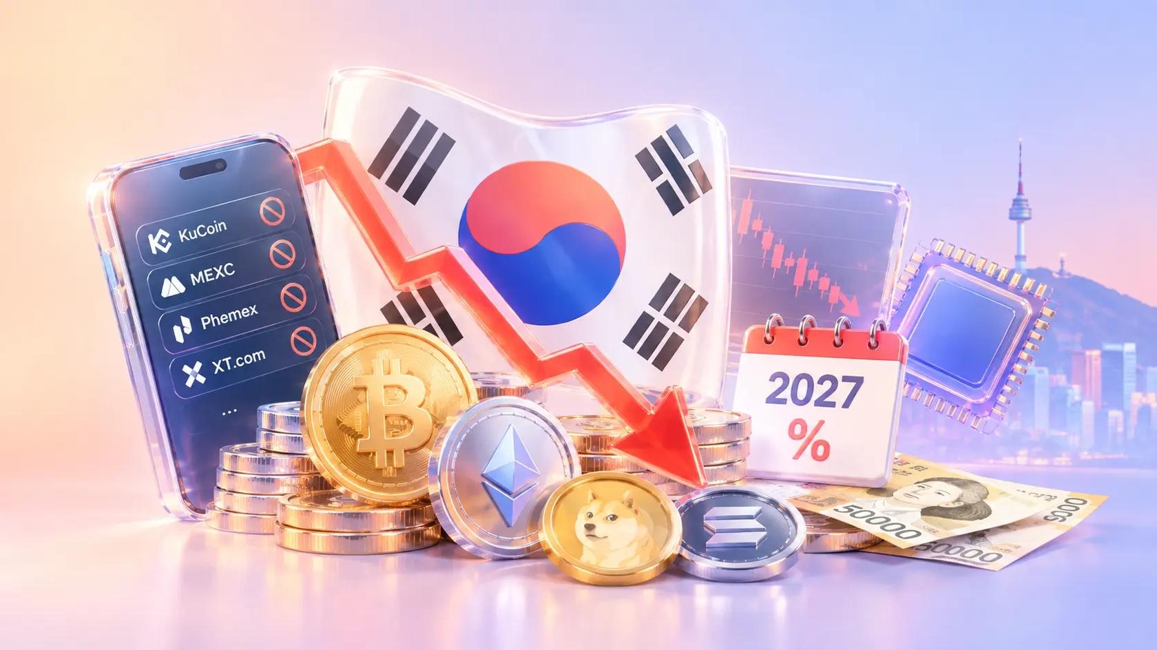 One of the world's most active retail crypto hubs was hit by a triple blow. A brutal risk-off wave in equities, the blocking of exchange, and a firm confirmation of upcoming crypto taxes.