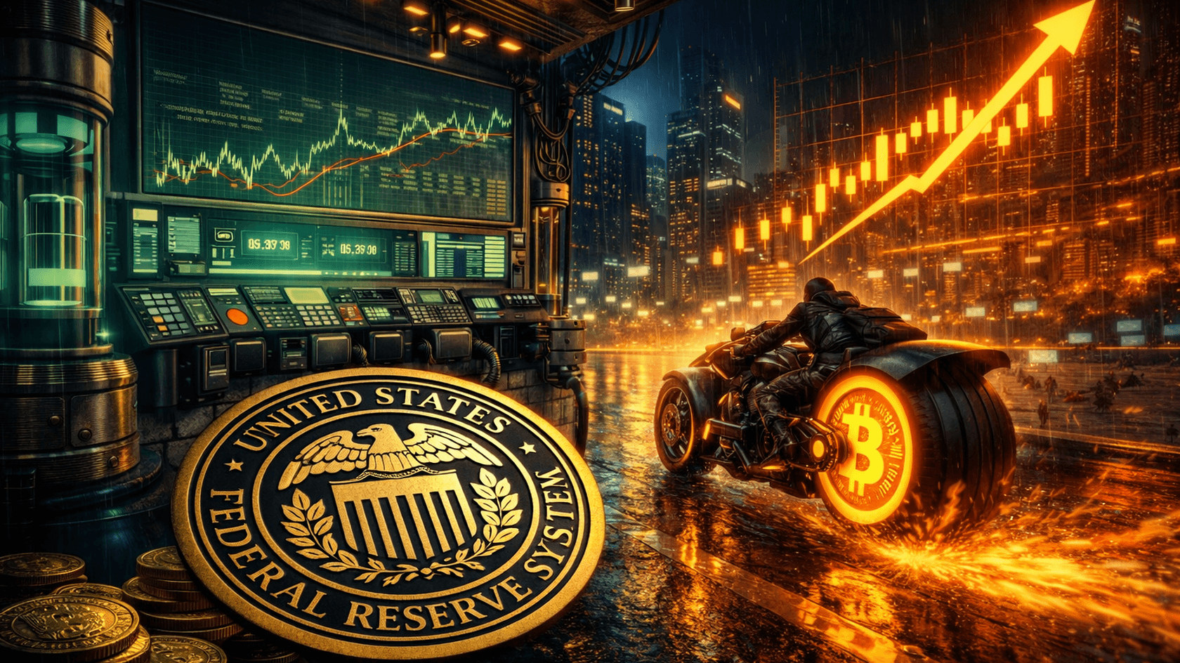 A study shows that the U.S. Federal Reserve is only preparing its next moves on interest rates, while Bitcoin is already adjusting its price.
