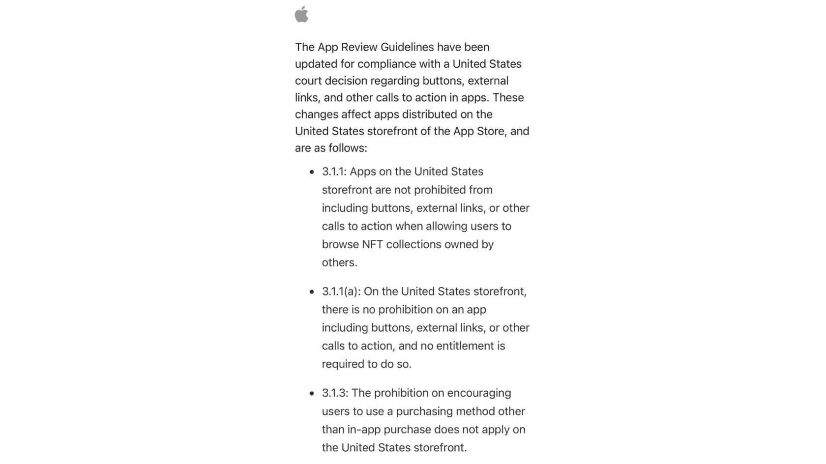Apple's Letter. Source: @superwoj