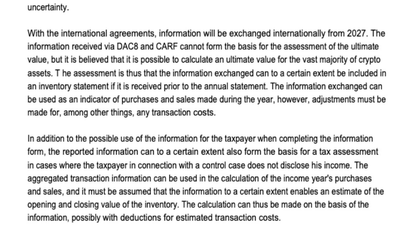 The Danish Tax Law Council report. Source: Skatteministeriet