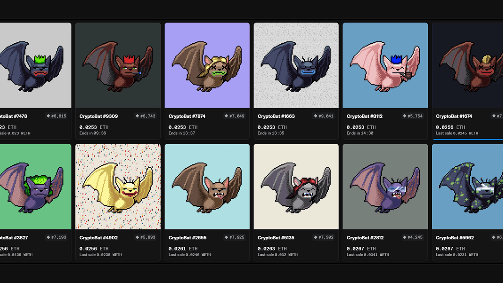 CryptoBatz NFTs by Ozzy Osbourne. Source: OpenSea