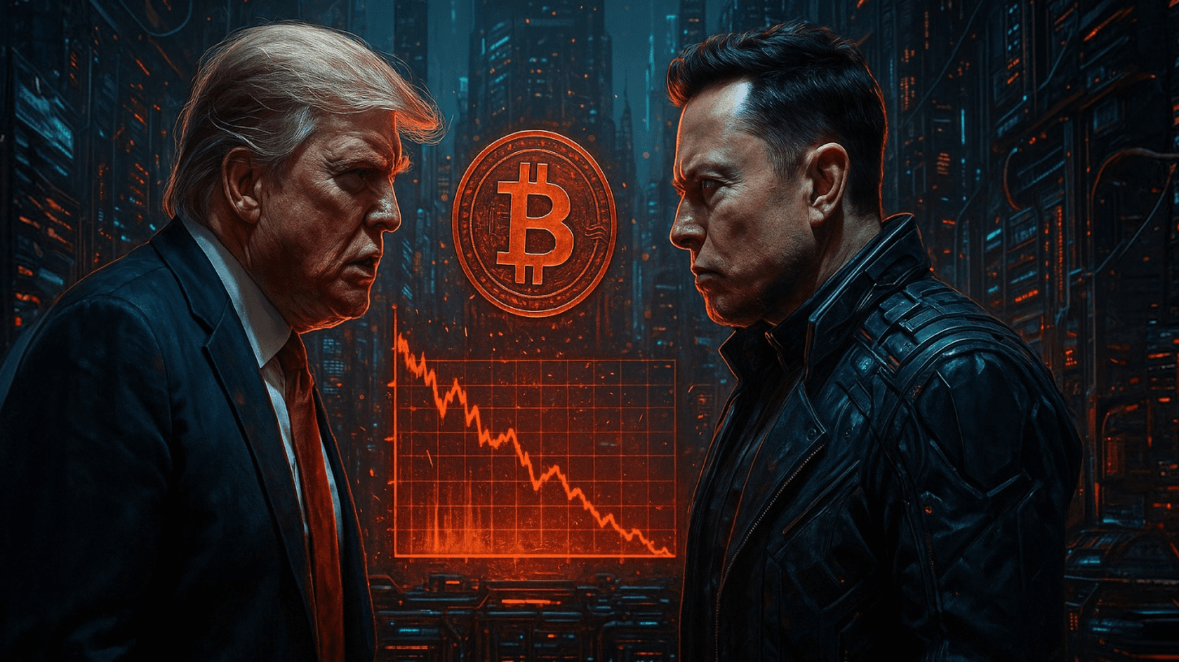 Bitcoin and Tesla, $TRUMP is down 10%.