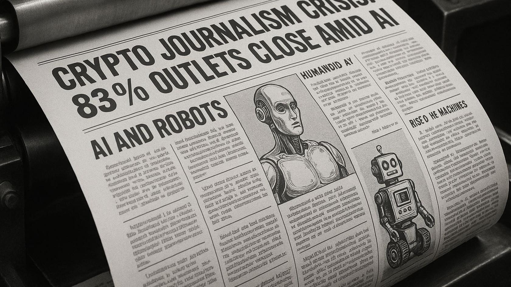 ChatGPT-5 drives a wave of media closures in crypto. CoinDesk adopts AI workflows, raising concerns over bias, control, and credibility.