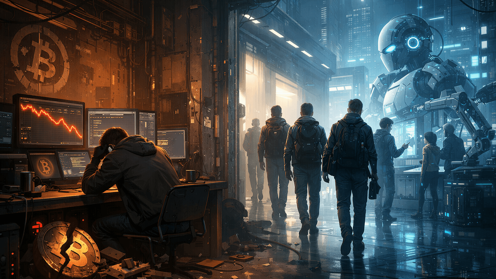 The number of commits in crypto projects has decreased, while developers are moving en masse to AI projects.