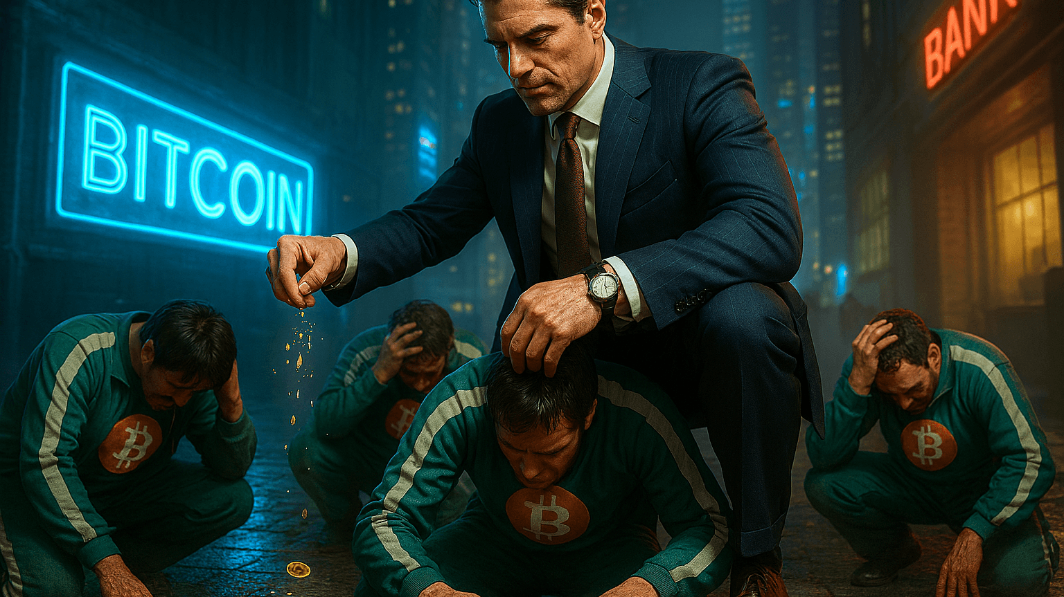 How institutional guys are now calmly shaking the faith, hope, and last satoshis out of us.