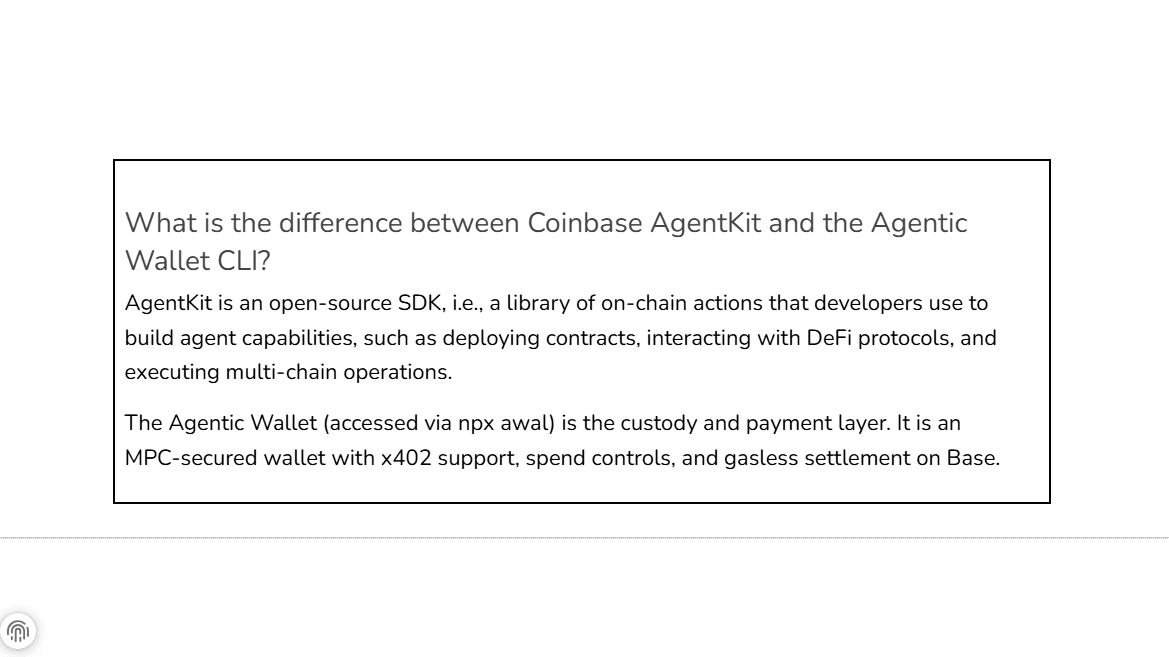What is the difference between Coinbase AgentKit and the Agentic Wallet CLI?