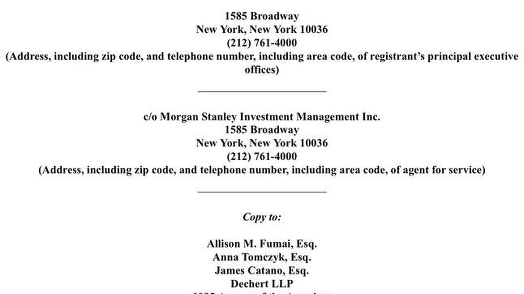 Morgan Stanley Solana ETF Application