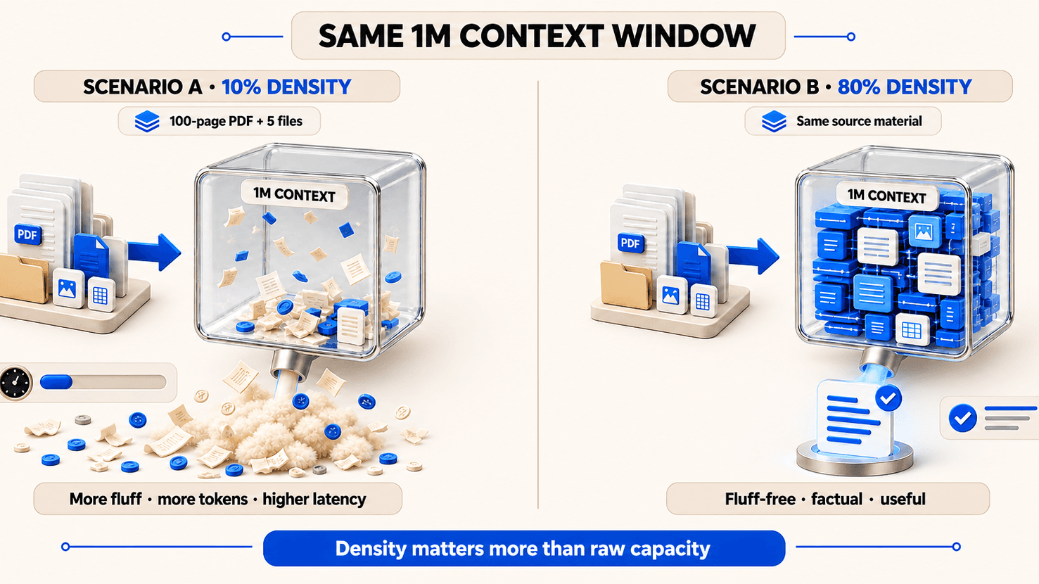 Context density matters more than raw capacity in AI models