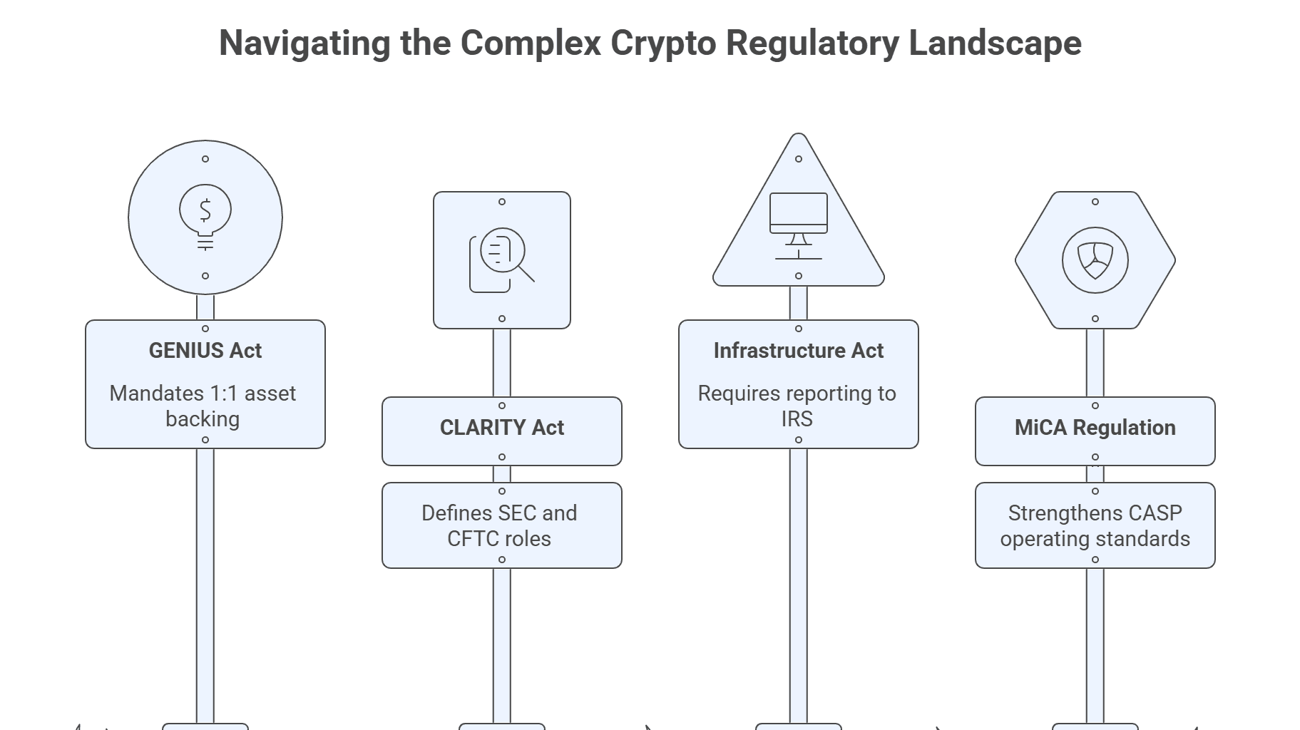 Regulatory acts shaping the current crypto landscape