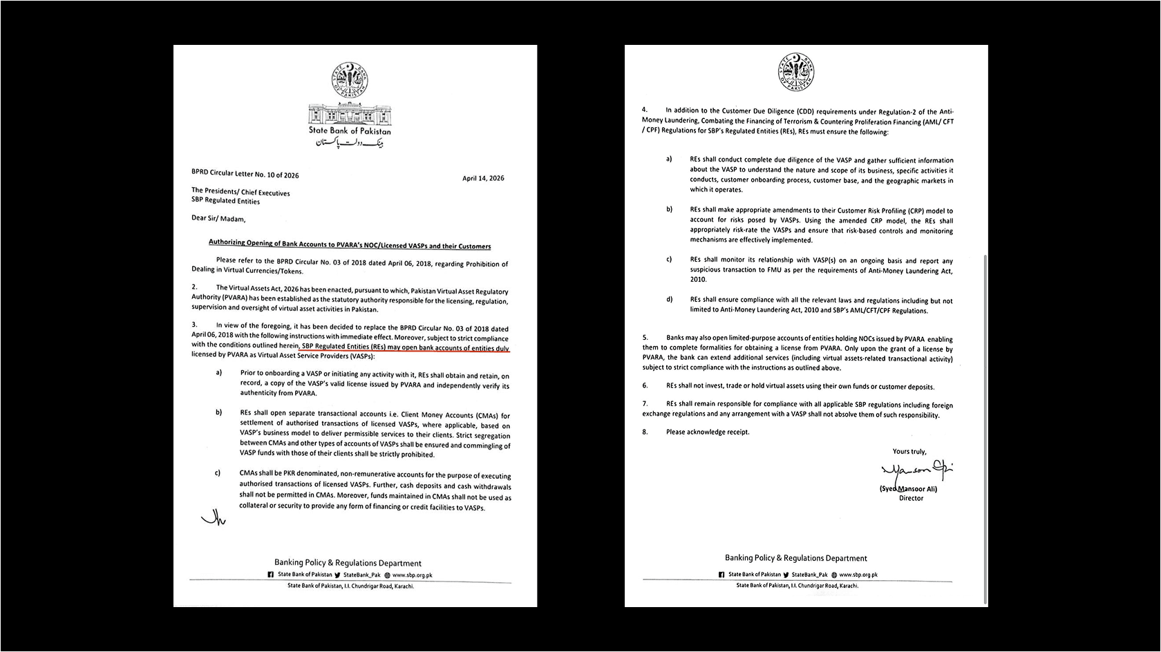 Pakistan’s Virtual Assets Act allowing service for crypto companies