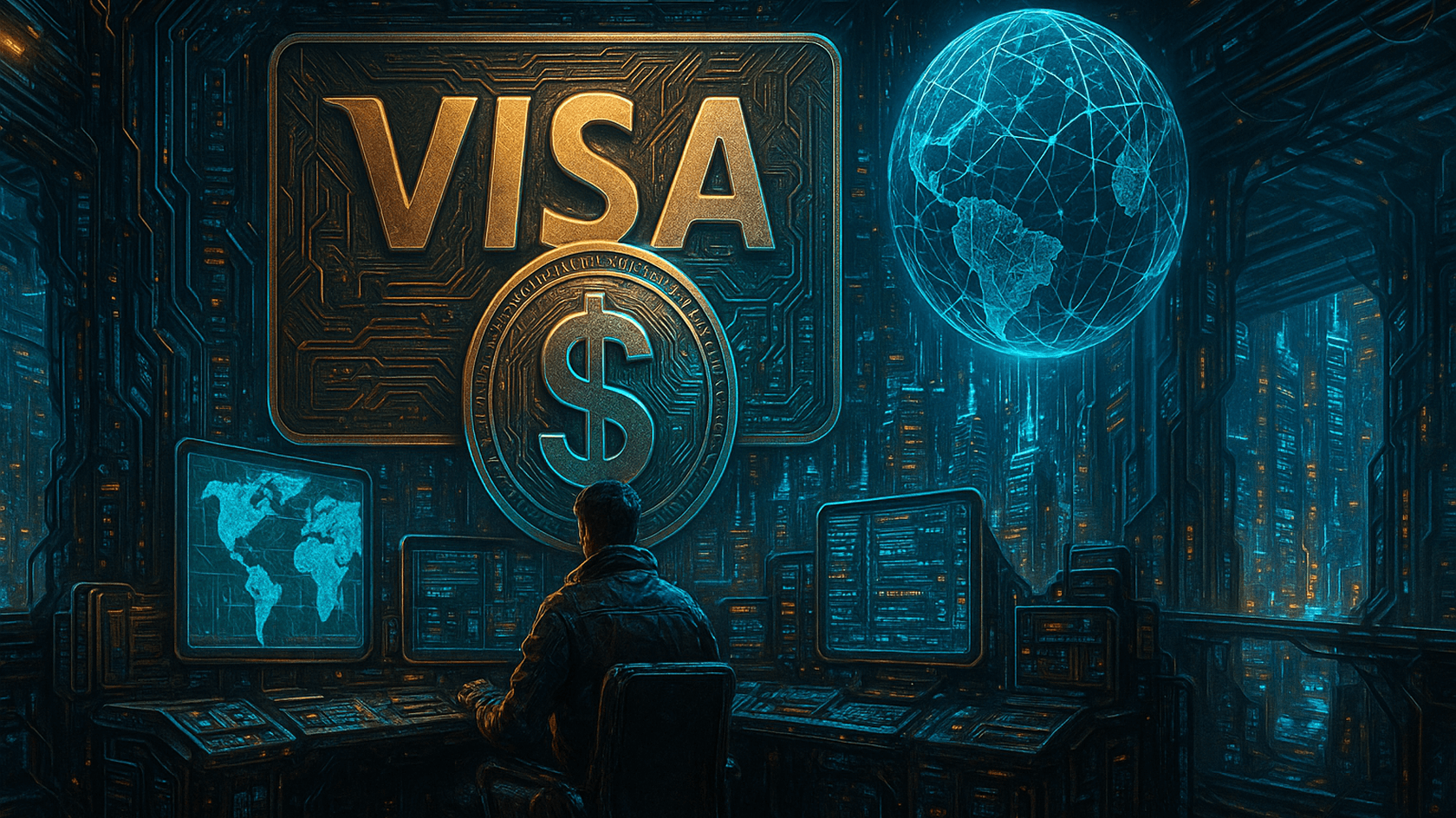 The payment giant is testing the use of USDC and EURC for settlements in the Visa Direct system.