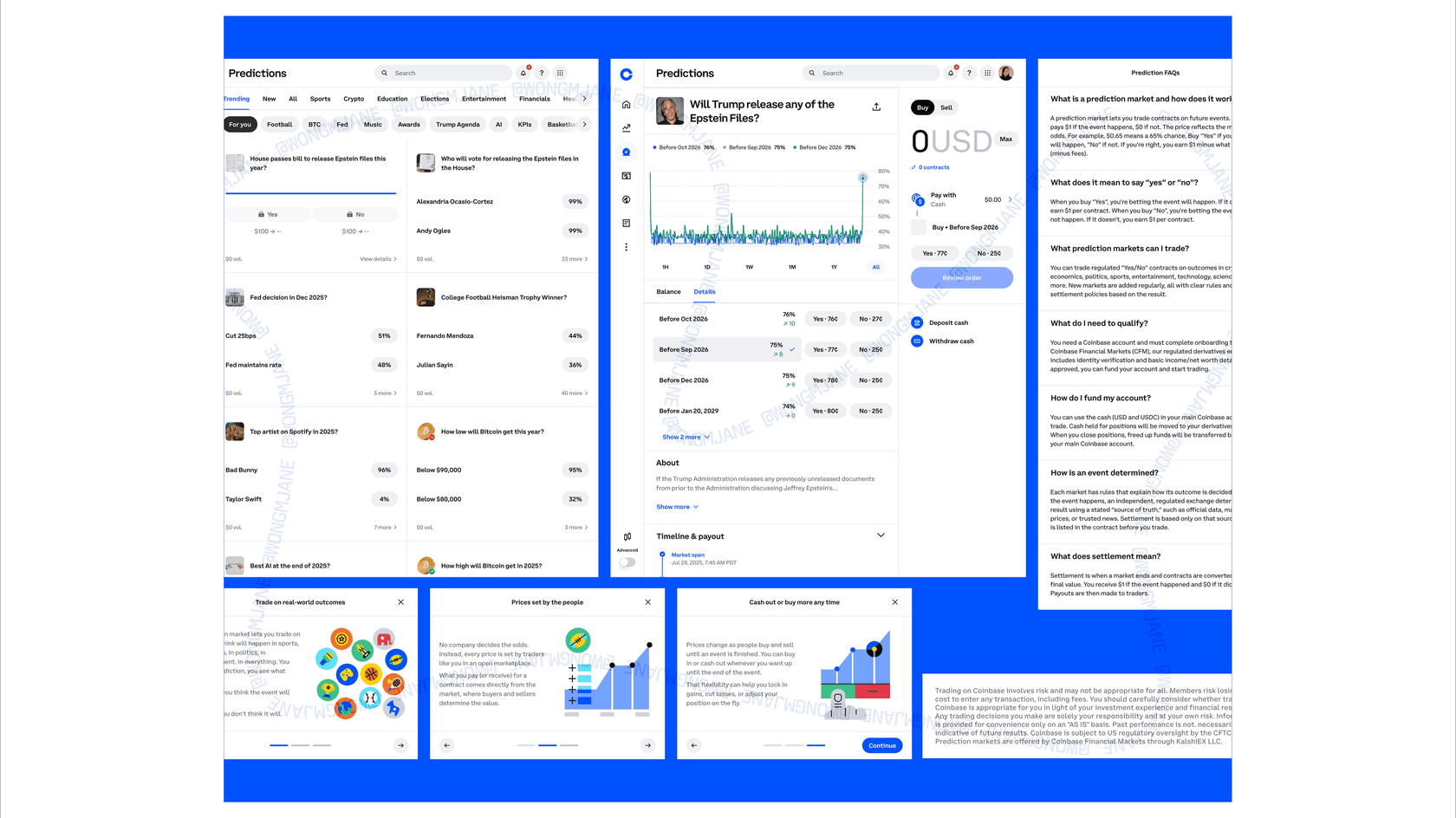 Wong's discovery in the Coinbase app. Source: wongmjane on X