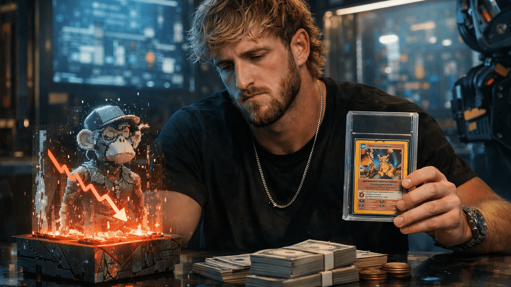 Logan Paul Lost $635,000 on a Crashed NFT but Profited from a Pokémon Card
