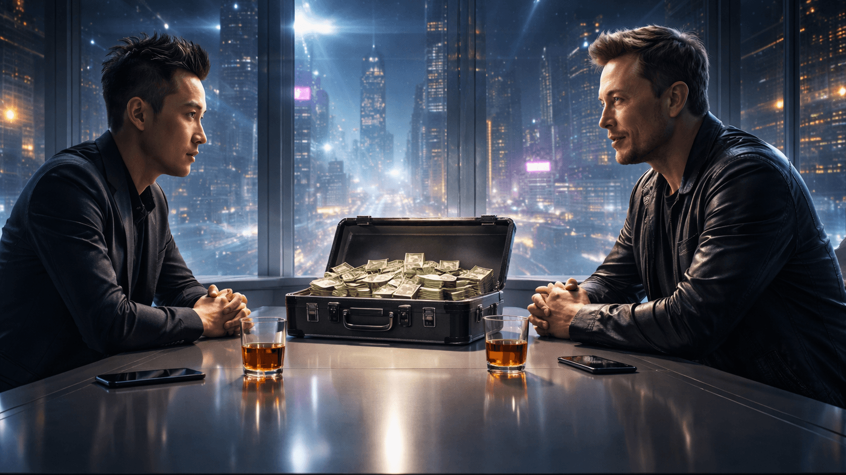 TRON founder jumps into a viral thread regarding the “money or meeting with Musk” dilemma.