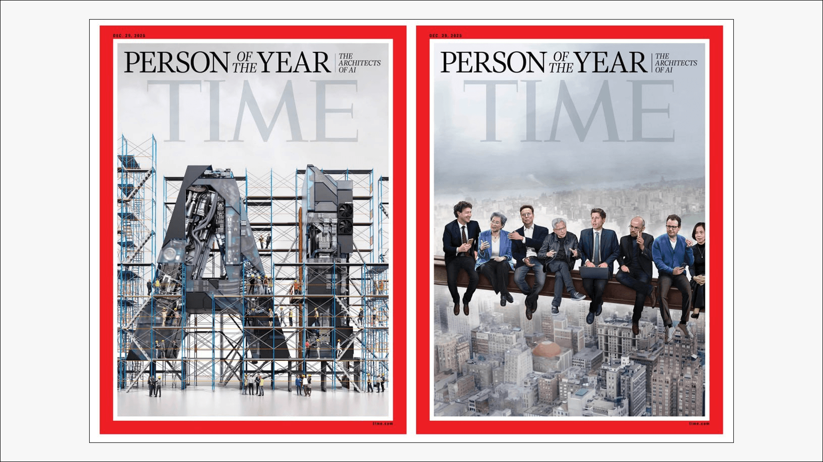 Key Figures in AI. Source: Time magazine cover.