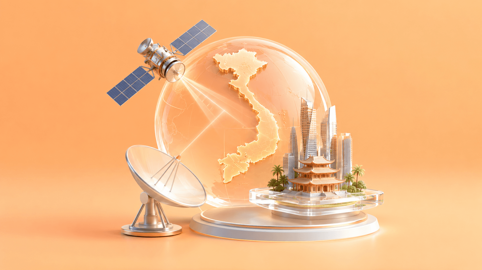 A $100 M agreement grants one company exclusive rights to satellite communications in Vietnam for three years.