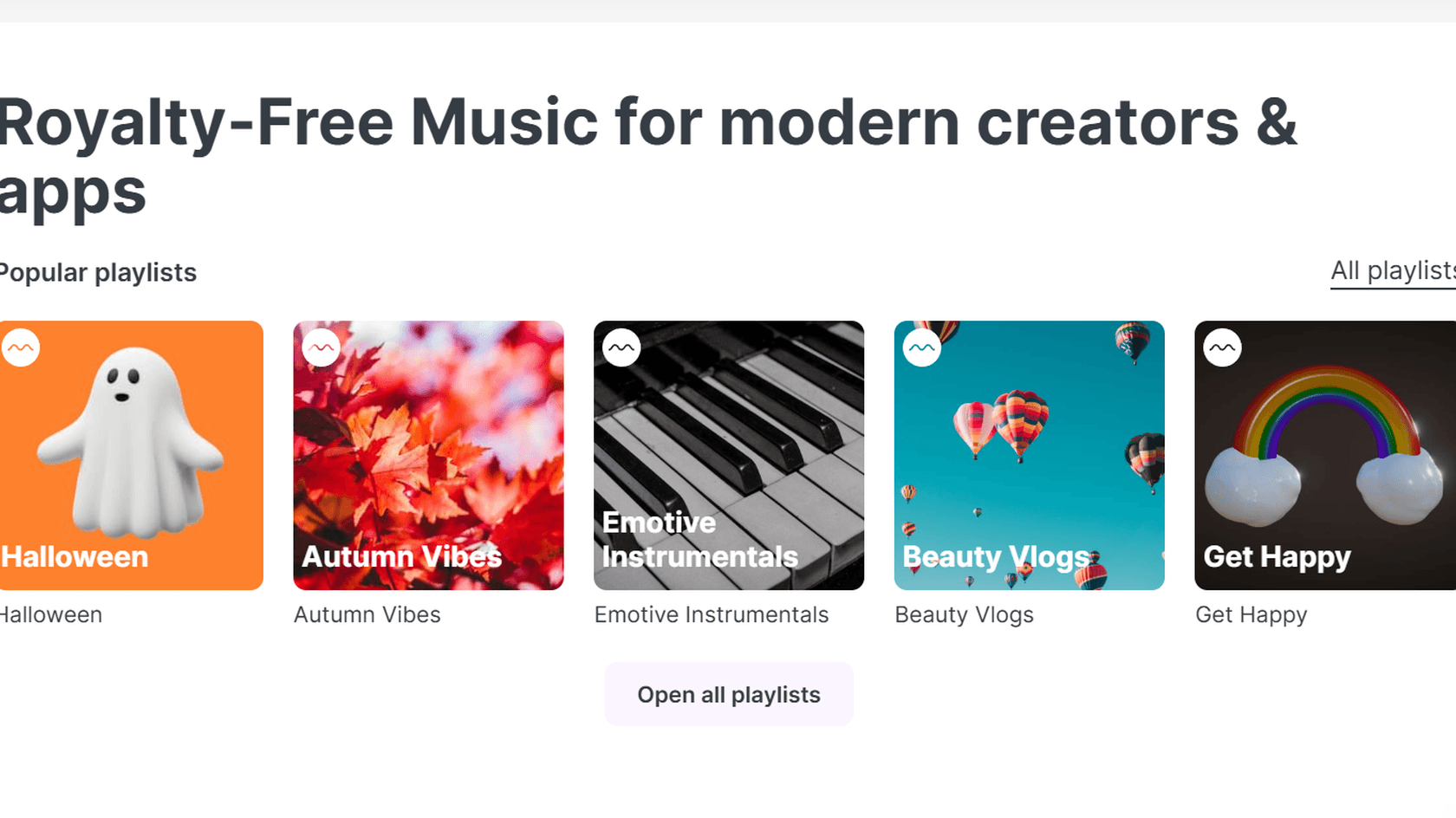 Mubert, an AI tool for music creation. Source: mubert.com