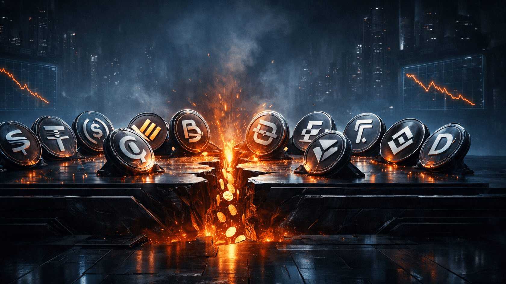 Traders are moving money into fiat and gold instead of keeping it on exchanges to buy the dip.